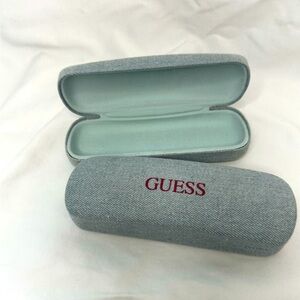 Guess Blue Jean Denim Glasses Case
